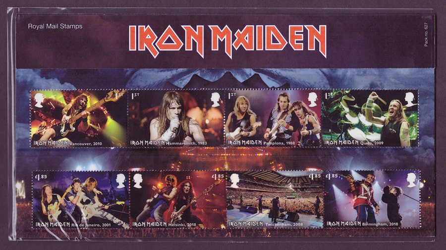 (image for) 2023 Iron Maiden Royal Mail Presentation Pack 627